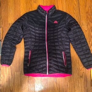 Black and Pink Puffer Jacket!
